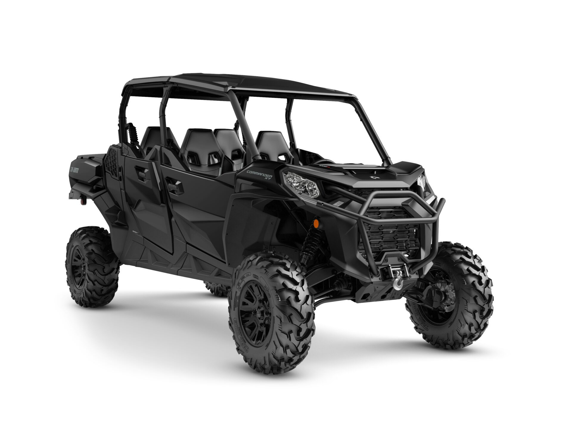 Commander MAX XT 1000R Model Shown from the front side in Triple Black.