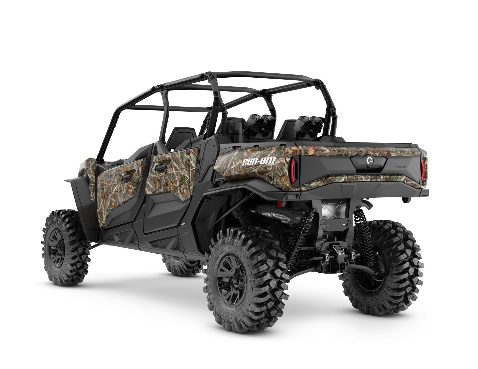 Commander MAX X mr 1000R Model Shown from the back side in Wildland Camo.