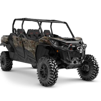 Commander MAX X mr 1000R Model Shown from the front side in Wildland Camo.