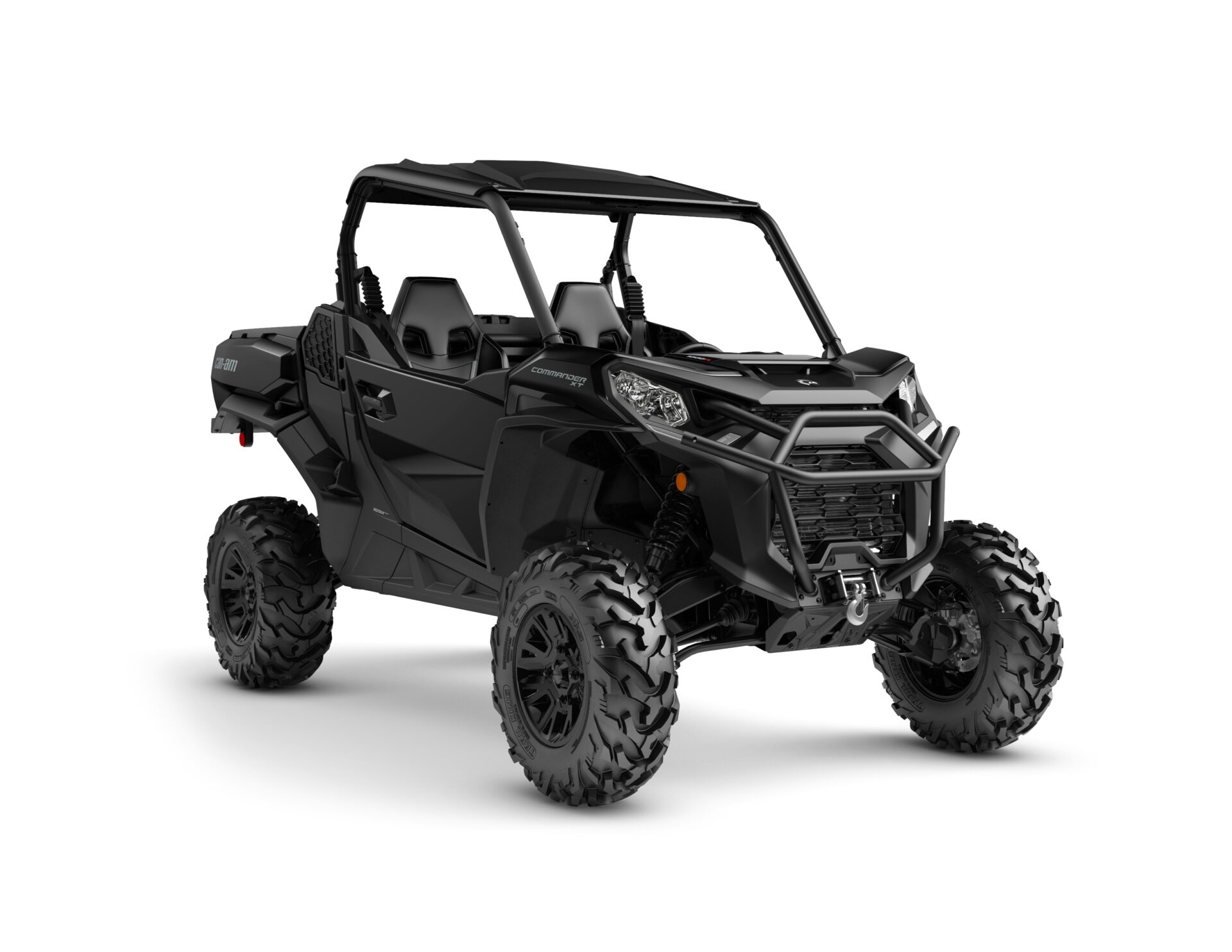 Commander XT 1000R Model Shown from the front side in Triple Black.