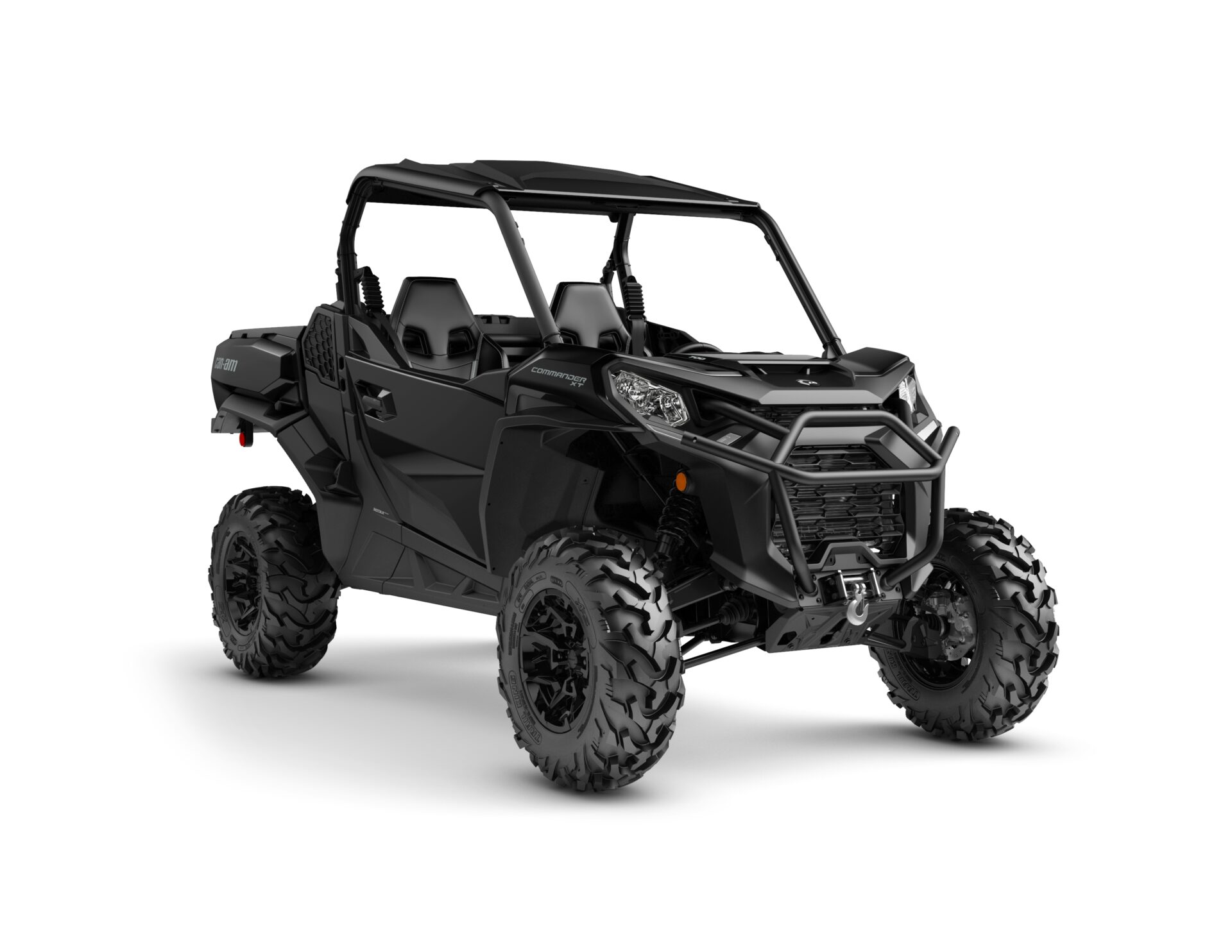 Commander XT 700 Model Shown from the front side in Triple Black.