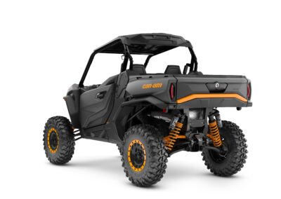 Commander XT-P 1000R Model Shown from the back side in Mineral Grey & Orange Crush.