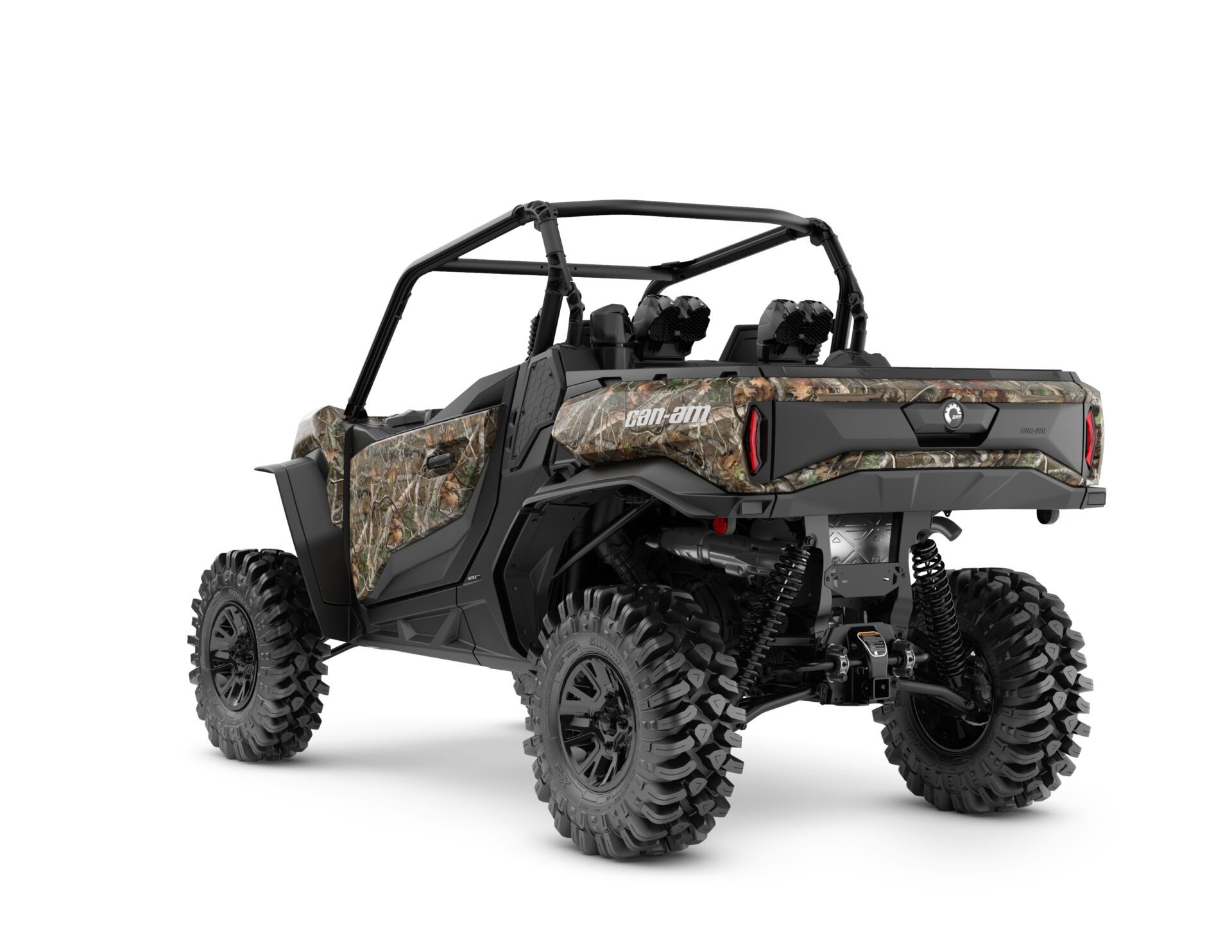 Commander X mr 1000R Model Shown from the back side in Wildland Camo.