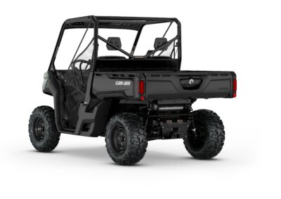 New Can-Am Defender Base HD7 Model Shown from the rear and side.