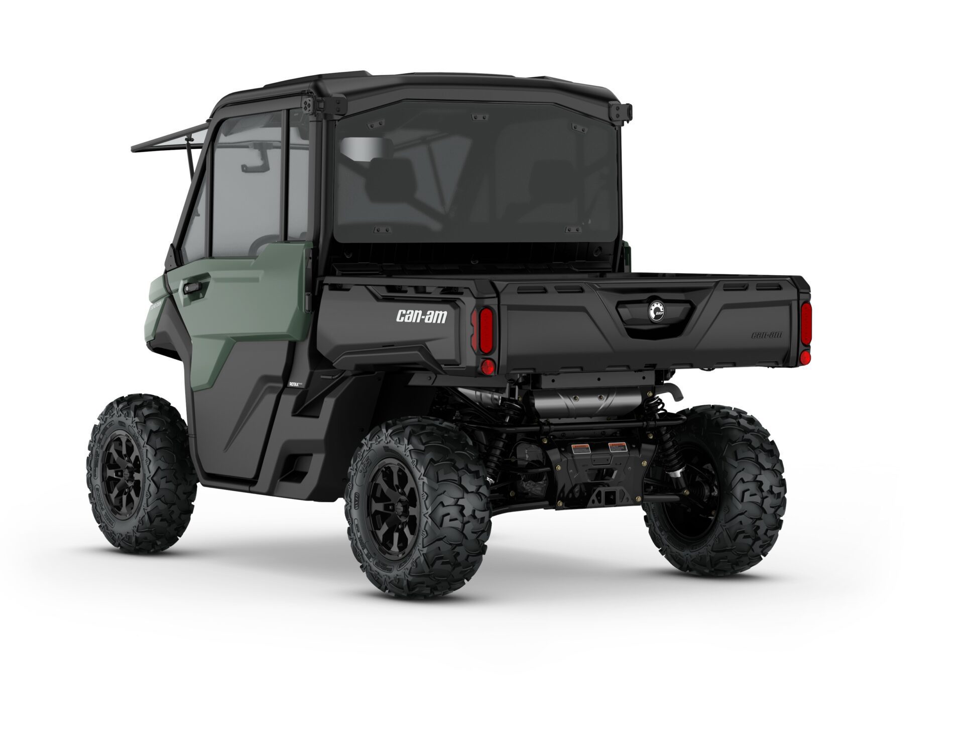 Defender DPS CAB HD9 Model Shown from the back side in Compass Green.