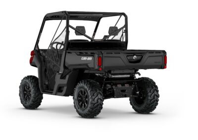 New Can-Am Defender DPS HD10 Model Shown from the back side in Fiery Red.