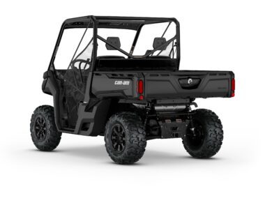 New Can-Am Defender DPS HD9 Model Shown from the rear side in Stealth Black.