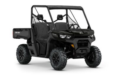 New Can-Am Defender DPS HD9 Model Shown from the front side in Stealth Black.