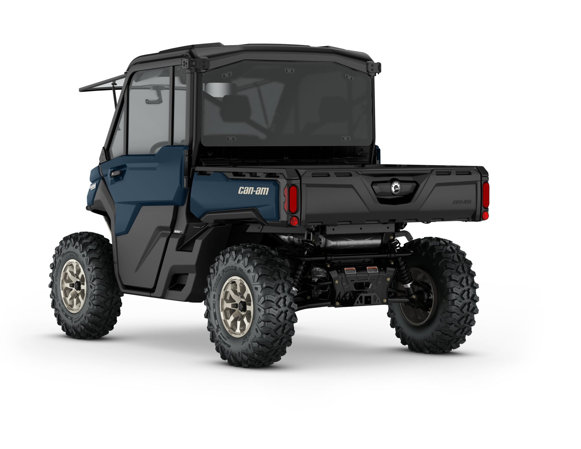 Defender Limited HD10 Model Shown from the back side in Dusty Navy.