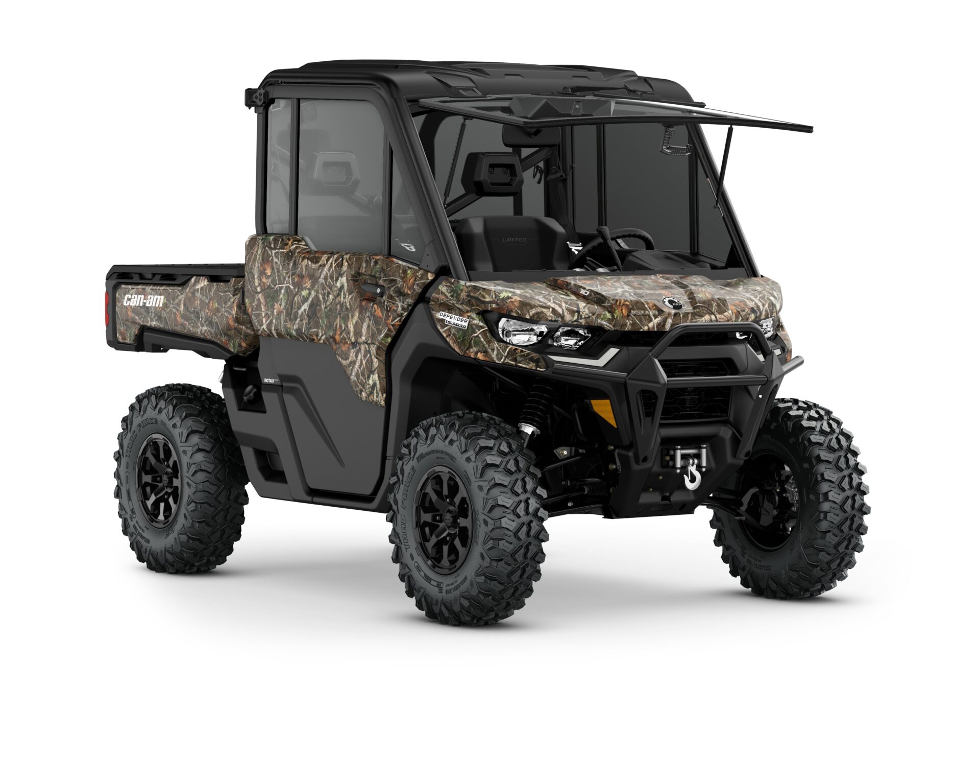 Defender Limited HD10 Model Shown from the front side in Wildland Camo.