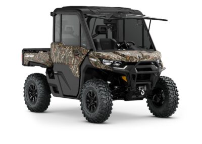 Defender Limited HD10 Model Shown from the front side in Wildland Camo.