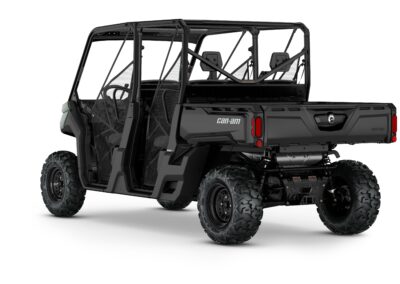 Defender MAX HD9 Model Shown from the back side in Compass Green.