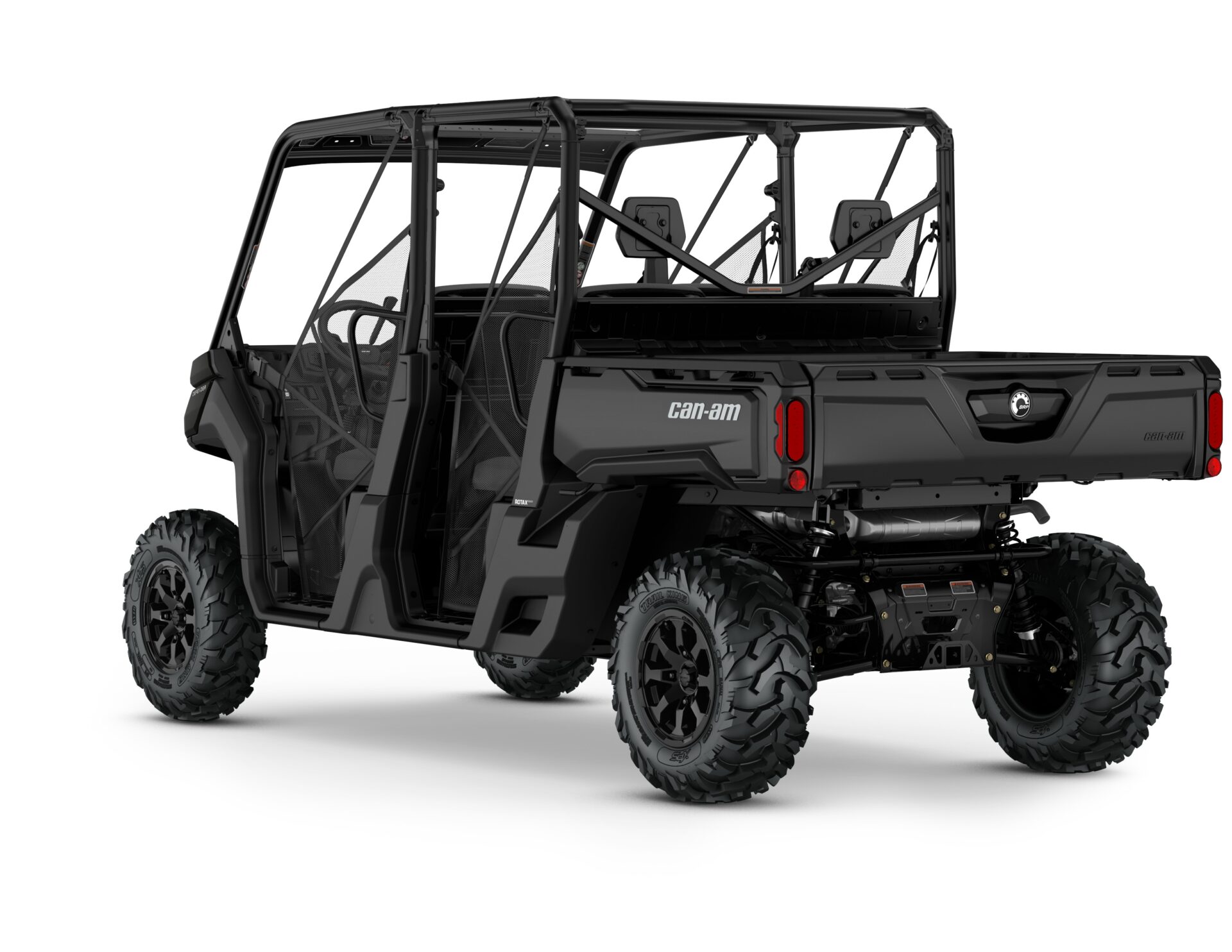 Defender MAX DPS HD10 Model Shown from the back side in Stealth Black.