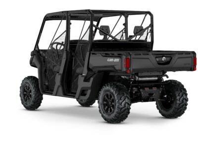 Defender MAX DPS HD10 Model Shown from the back side in Stealth Black.