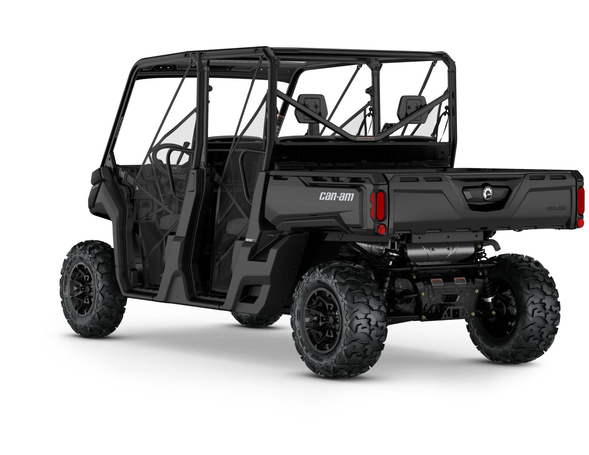 Defender MAX DPS HD9 Model Shown from the back side in Stealth Black.