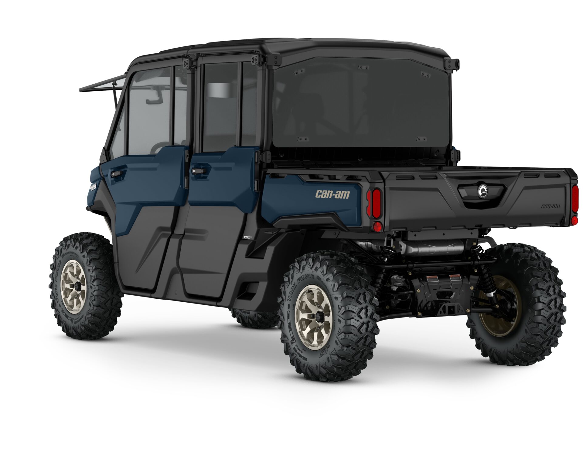 Defender MAX Limited HD10 Model Shown from the back side in Dusty Navy.