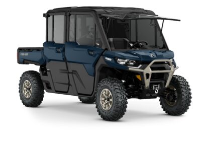 Defender MAX Limited HD10 Model Shown from the front side in Dusty Navy.