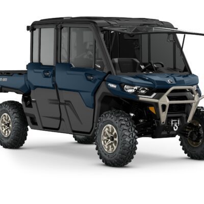 Defender MAX Limited HD10 Model Shown from the front side in Dusty Navy.