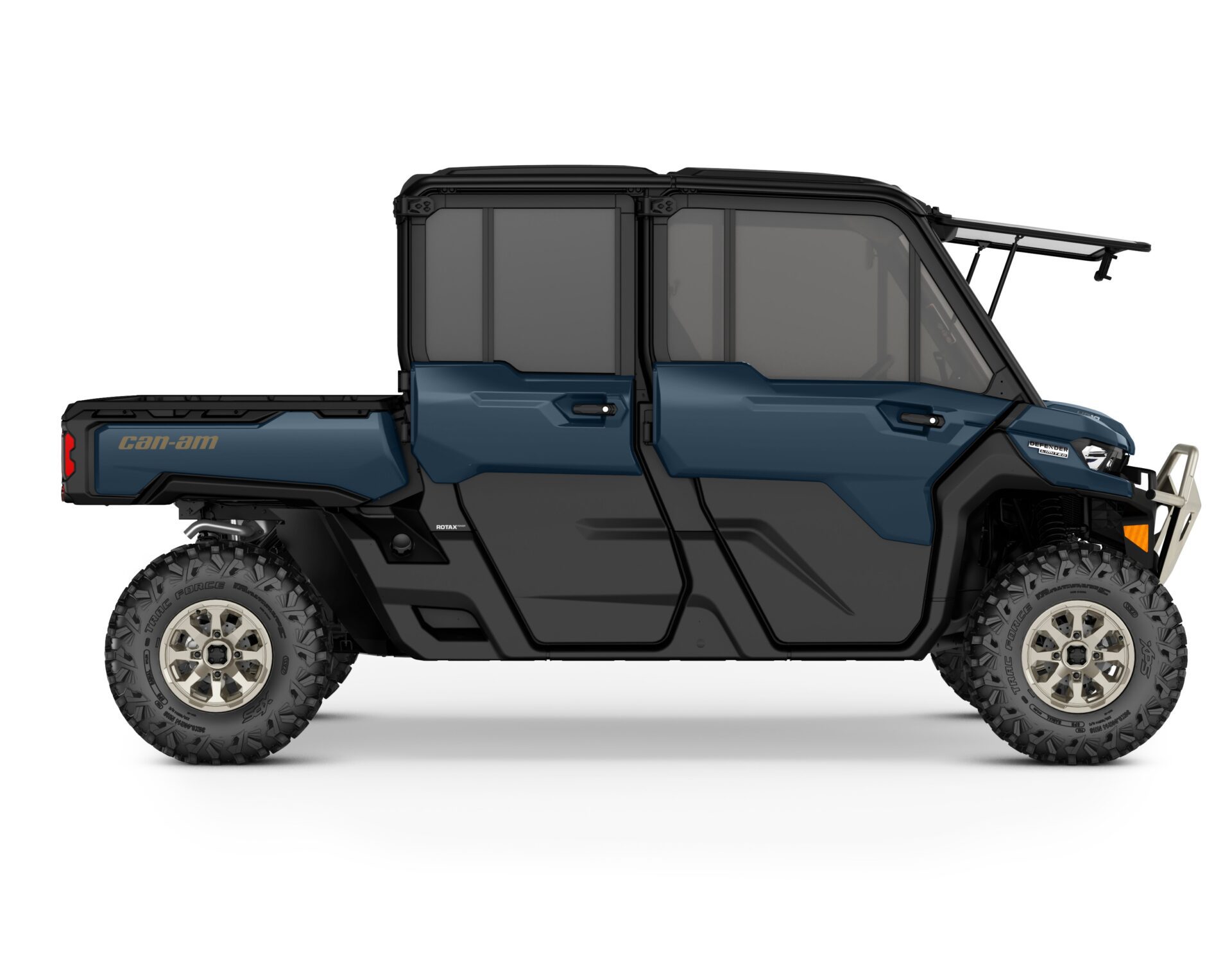 Defender MAX Limited HD10 Model Shown from the side in Dusty Navy.