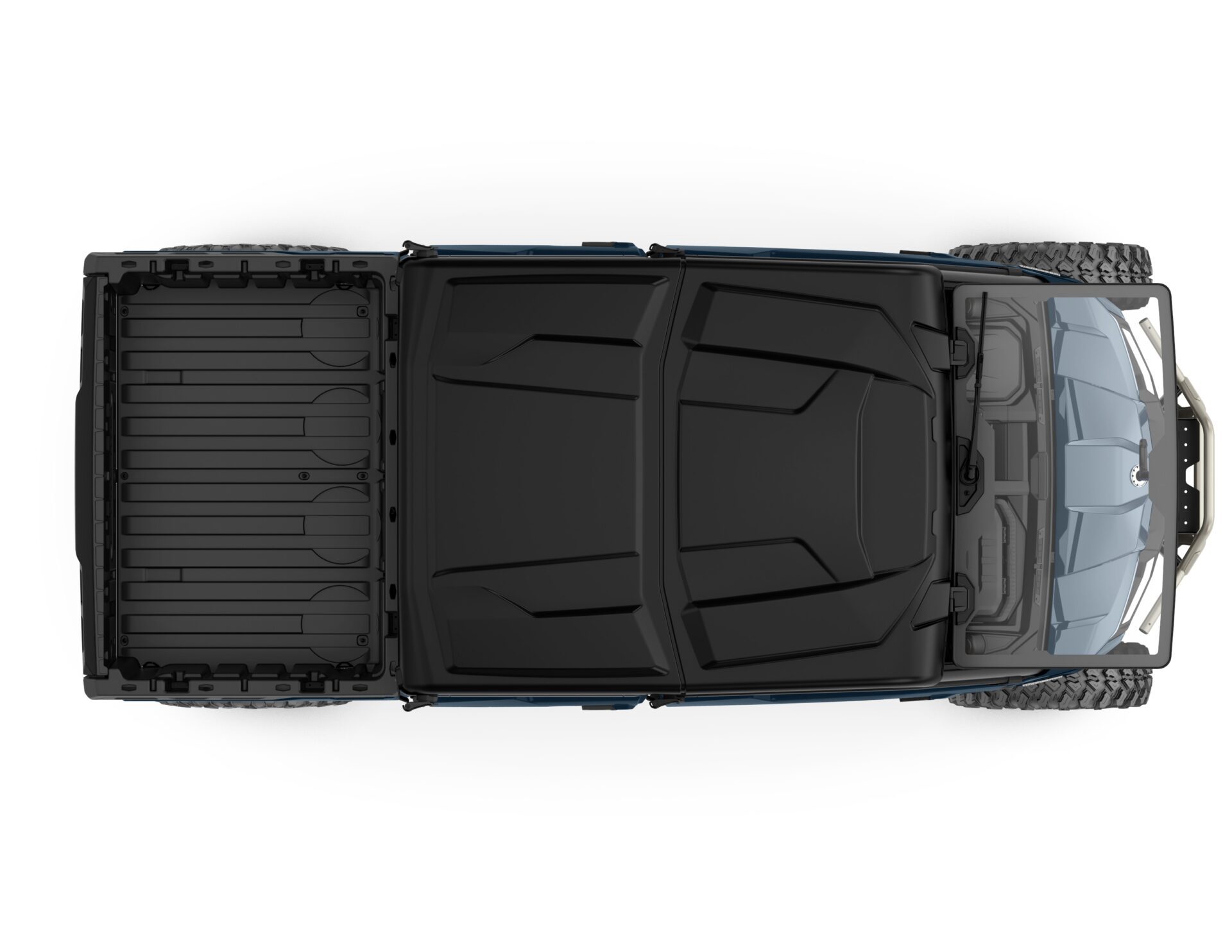 Defender MAX Limited HD10 Model Shown from the top in Dusty Navy.