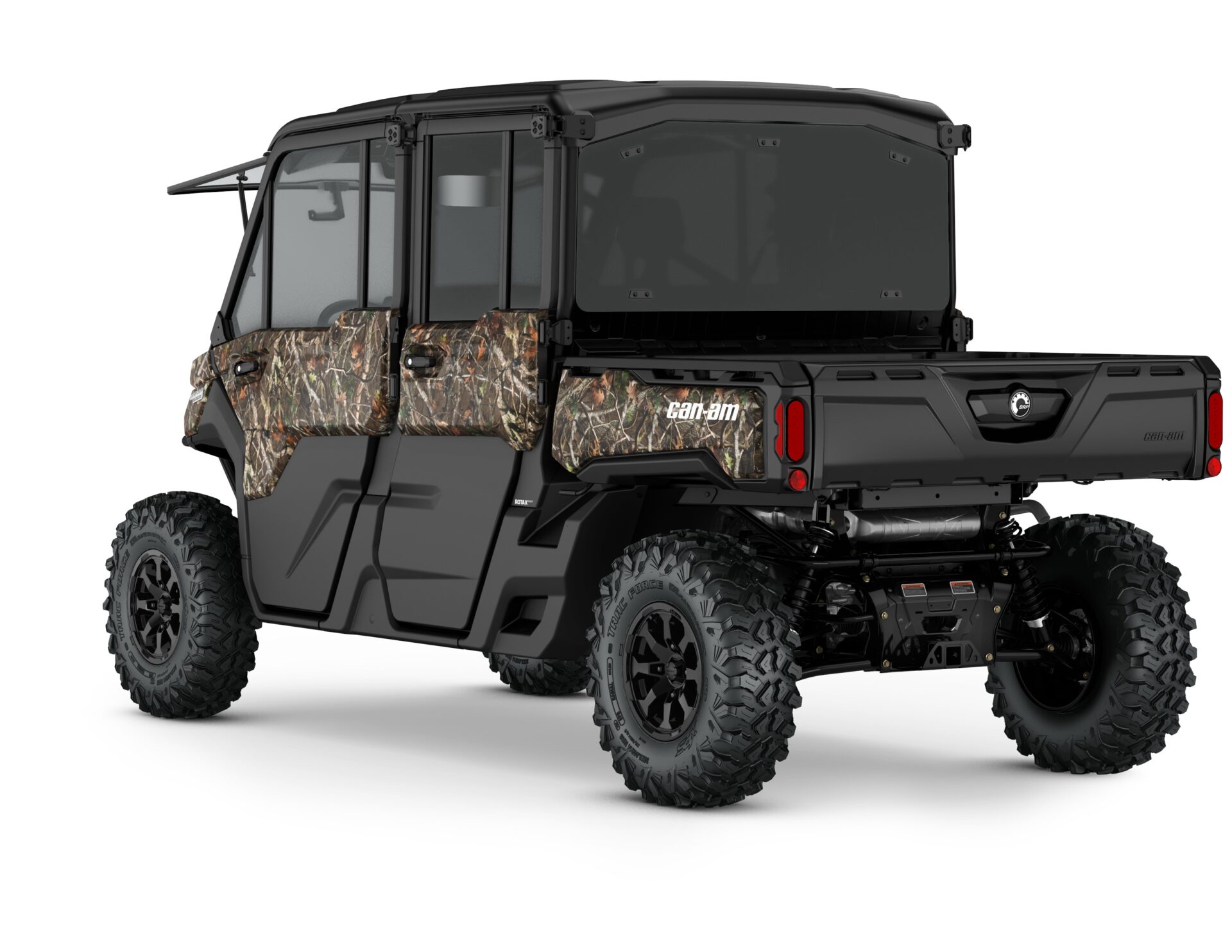 Defender MAX Limited HD10 Model Shown from the back side in Wildland Camo.