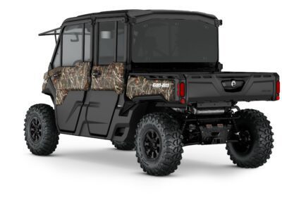 Defender MAX Limited HD10 Model Shown from the back side in Wildland Camo.