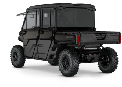 Defender MAX Lone Star Edition HD10 CAB Model Shown from the back side in Stealth Black.