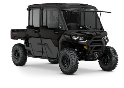 Defender MAX Lone Star Edition HD10 CAB Model Shown from the front side in Stealth Black.