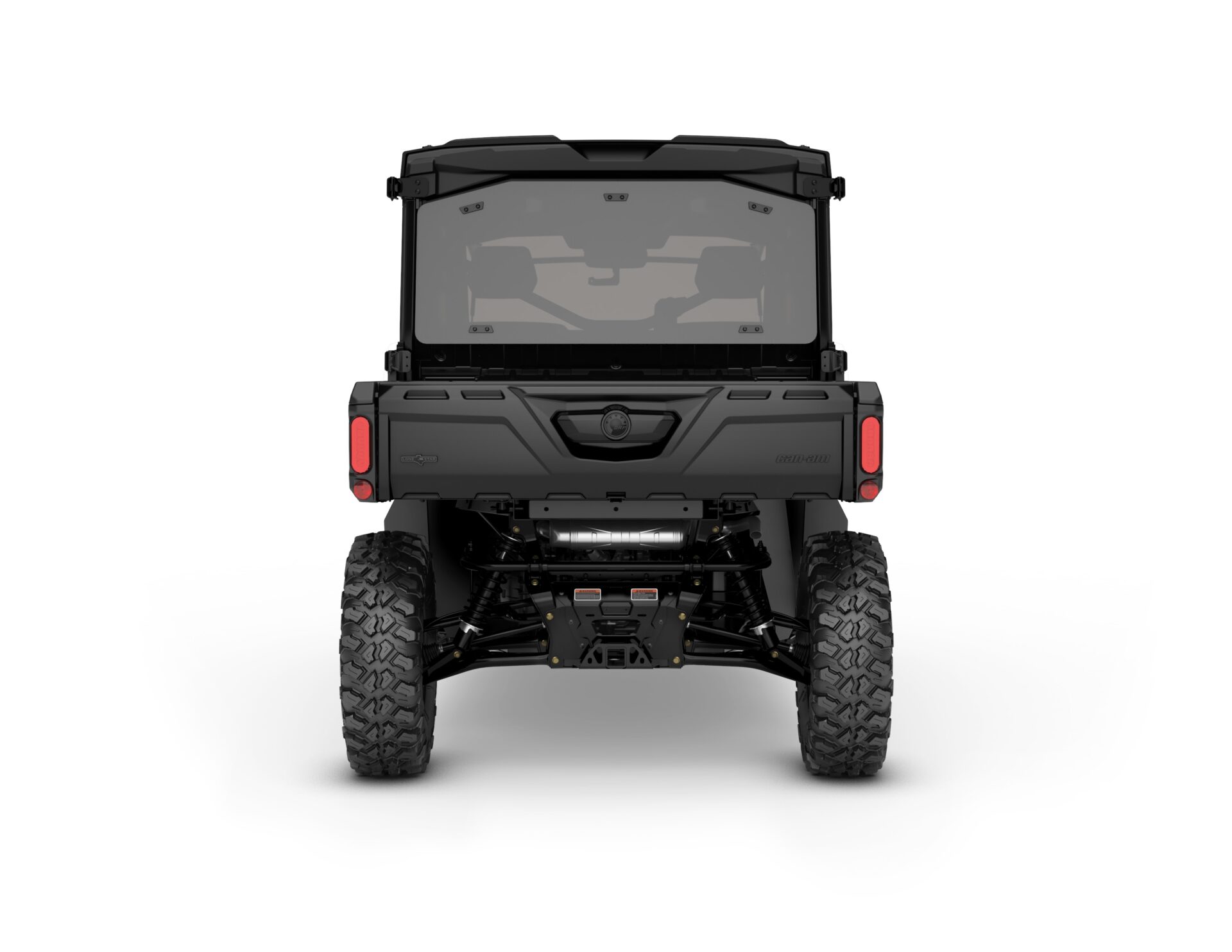 Defender MAX Lone Star Edition HD10 CAB Model Shown from the back in Stealth Black.