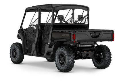 Defender MAX Lone Star Edition HD10 Model Shown from the back side in Stealth Black.