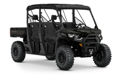 Defender MAX Lone Star Edition HD10 Model Shown from the front side in Stealth Black.