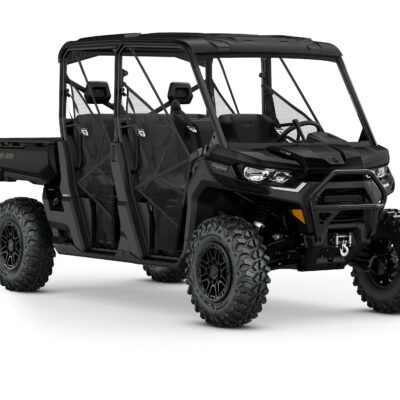 Defender MAX Lone Star Edition HD10 Model Shown from the front side in Stealth Black.