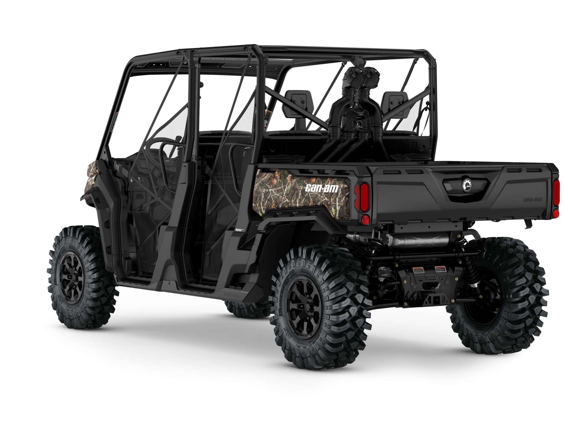 Defender MAX X mr (Xmr) HD10 Model Shown from the back side in Wildland Camo.