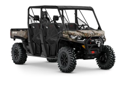 Defender MAX X mr (Xmr) HD10 Model Shown from the front side in Wildland Camo.