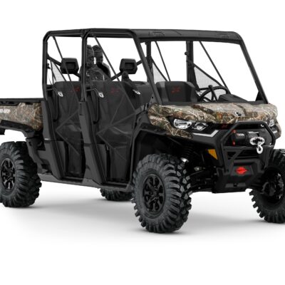 Defender MAX X mr (Xmr) HD10 Model Shown from the front side in Wildland Camo.