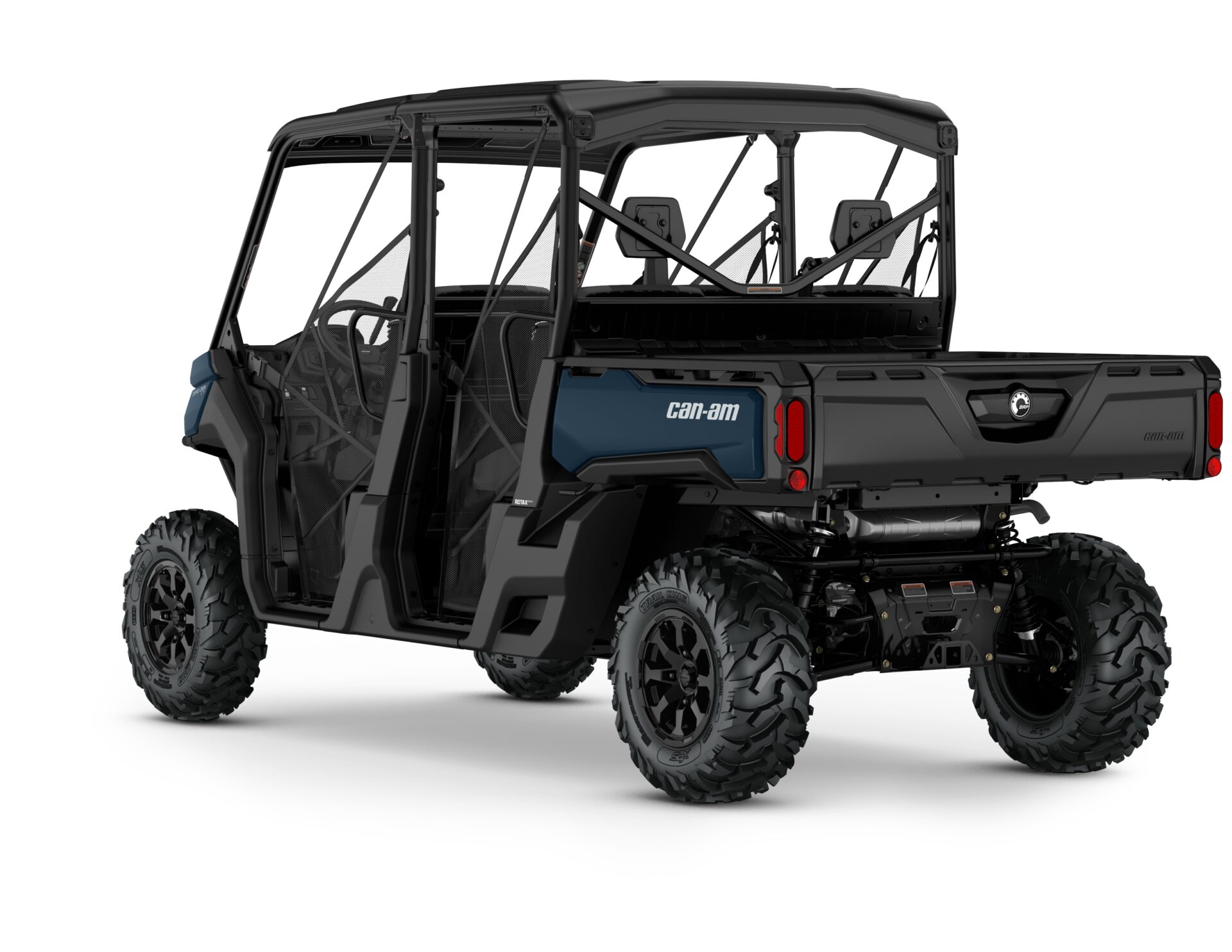 Defender MAX XT HD10 Model Shown from the back side in Dusty Navy.