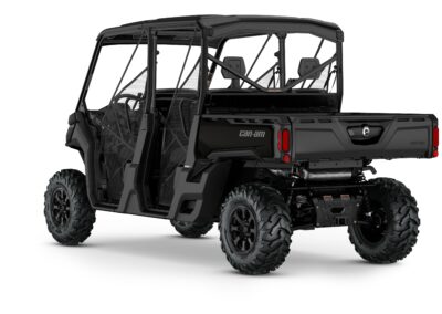 Defender MAX XT HD10 Model Shown from the back side in Stealth Black.