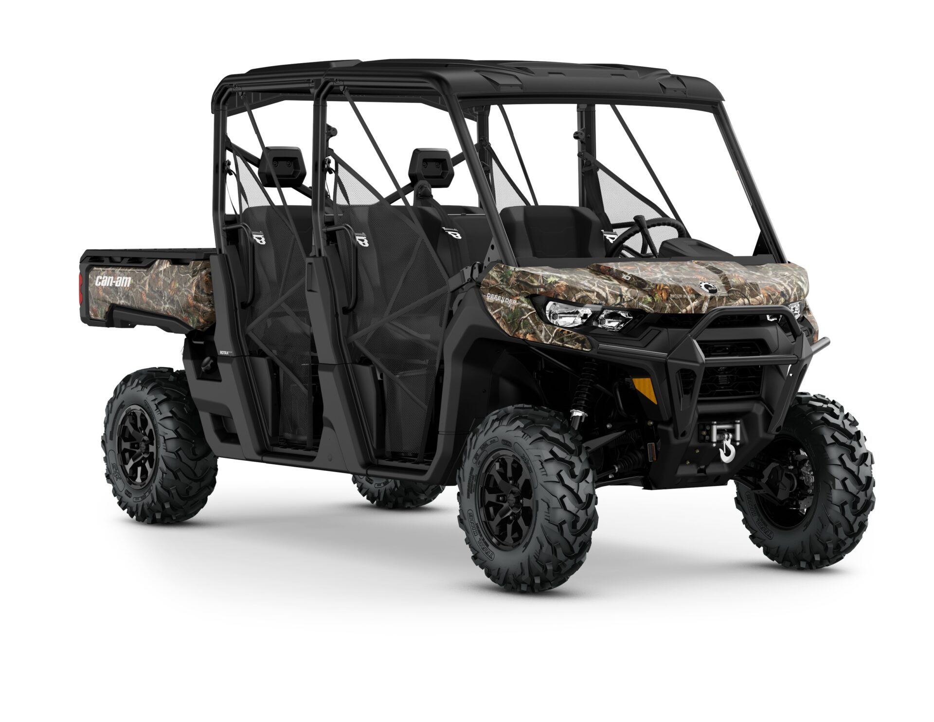 Defender MAX XT HD10 Model Shown from the front side in Wildland Camo.