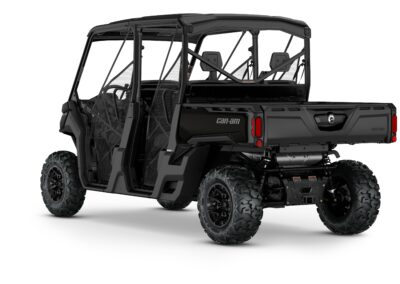 Defender MAX XT HD9 Model Shown from the back side in Stealth Black.