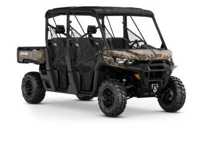 Defender MAX XT HD9 Model Shown from the front side in Wildland Camo.