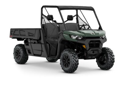 Defender PRO DPS HD10 Model Shown from the front side in Compass Green.