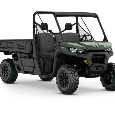 Defender PRO DPS HD10 Model Shown from the front side in Compass Green.