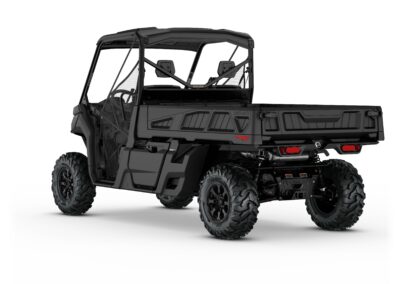 Defender PRO XT HD10 Model Shown from the back side in Stealth Black.