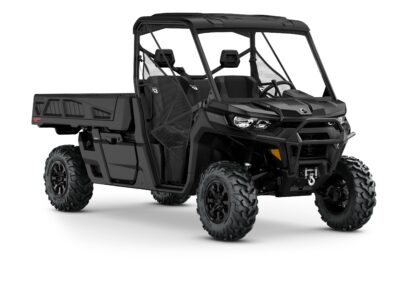 Defender PRO XT HD10 Model Shown from the front side in Stealth Black.