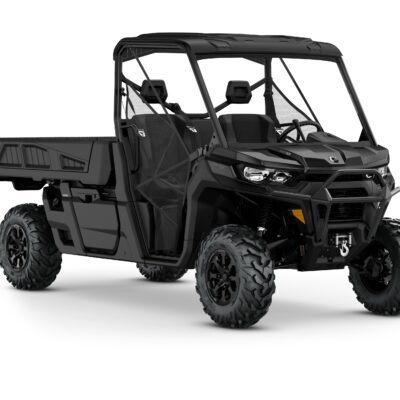 Defender PRO XT HD10 Model Shown from the front side in Stealth Black.