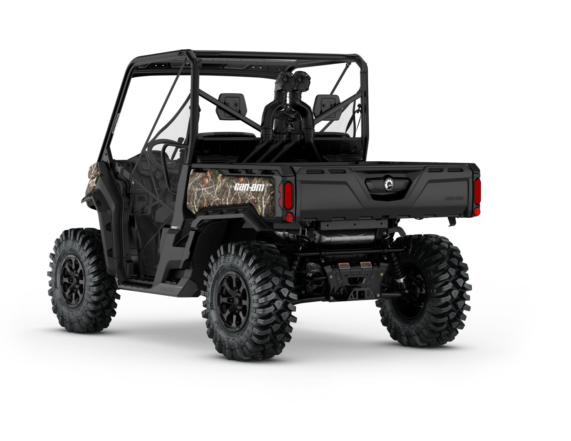 Defender X mr HD10 Model Shown from the back side in Wildland Camo.