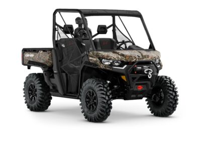 Defender X mr HD10 Model Shown from the front side in Wildland Camo.