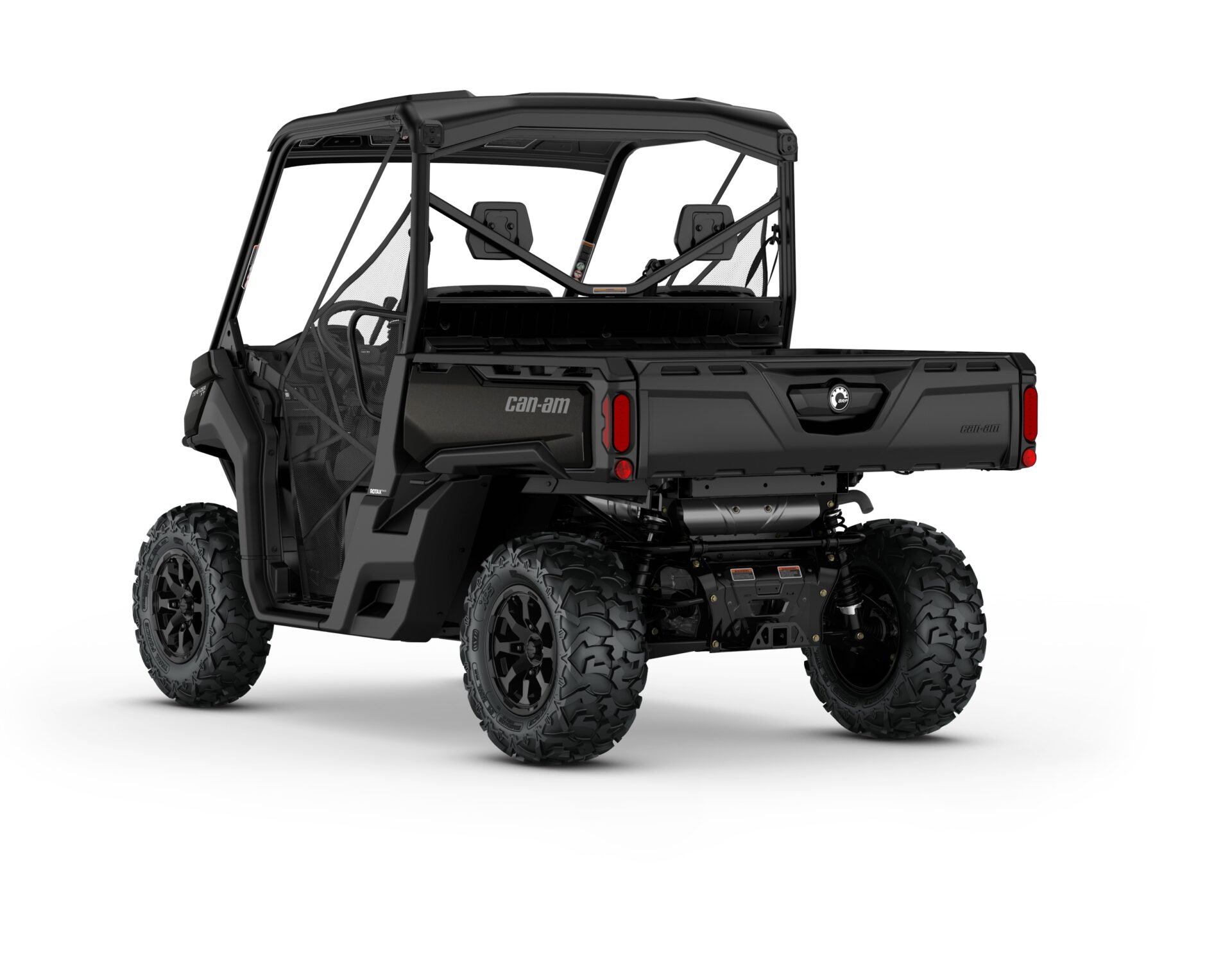 Defender XT HD9 Model Shown from the back side in Stealth Black.