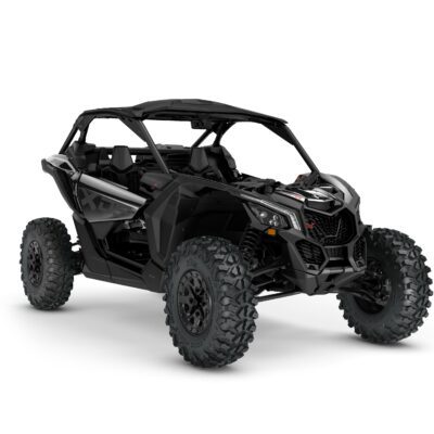 Maverick X3 X DS Turbo RR Model Shown from the front side in Triple Black.